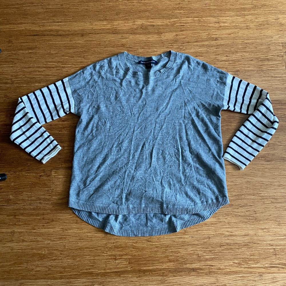 French Connection Grey/Striped Sweater